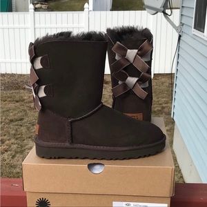UGG Bailey Bow ll Shimmer NWT